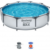 Каркасный бассейн Bestway 56408 (305х76 см) Steel Pro 
