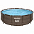 Каркасный бассейн Bestway 5617V Steel Pro (366х122 см) "Ротанг", фильтр-насос, лестница, тент
