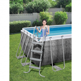 Каркасный бассейн Bestway 56722 (412х201х122) Rectangular Power Steel Frame