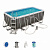 Каркасный бассейн Bestway 56722 (412х201х122) Rectangular Power Steel Frame