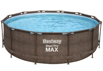 Каркасный бассейн Bestway 5617U ( 366х122см) "Ротанг", 10250л, фил.-насос 2006л/ч, лестница