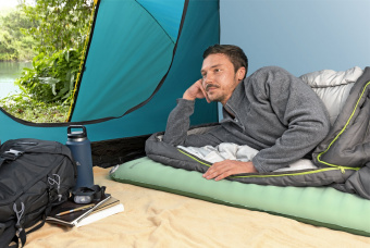Самонадувающийся спальный коврик каремат Bestway 69622 (183x63,5x7,6 см)